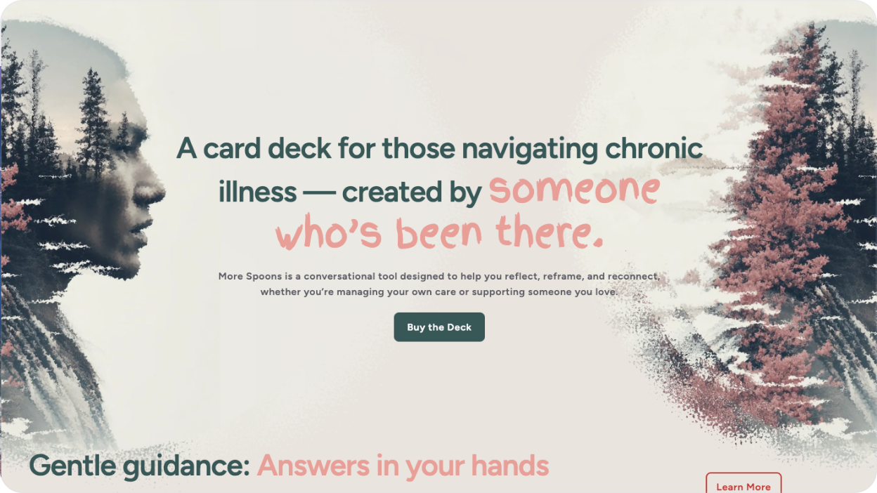 More Spoons website hero