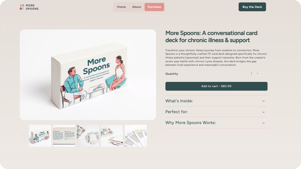 More Spoons product page