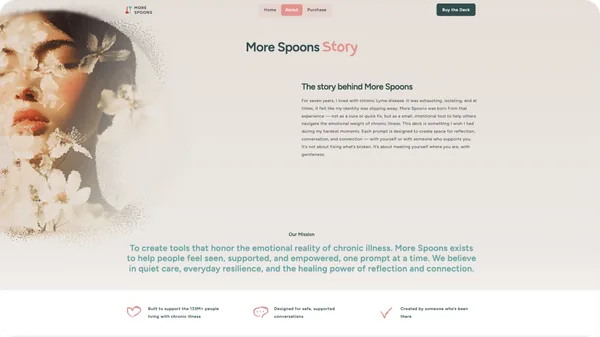 More Spoons story page